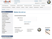 Tablet Screenshot of obeek.de